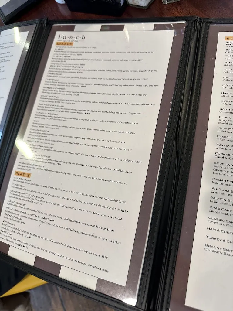 Menu_Nudy's Cafe Paoli_Paoli, PA_image_old_2