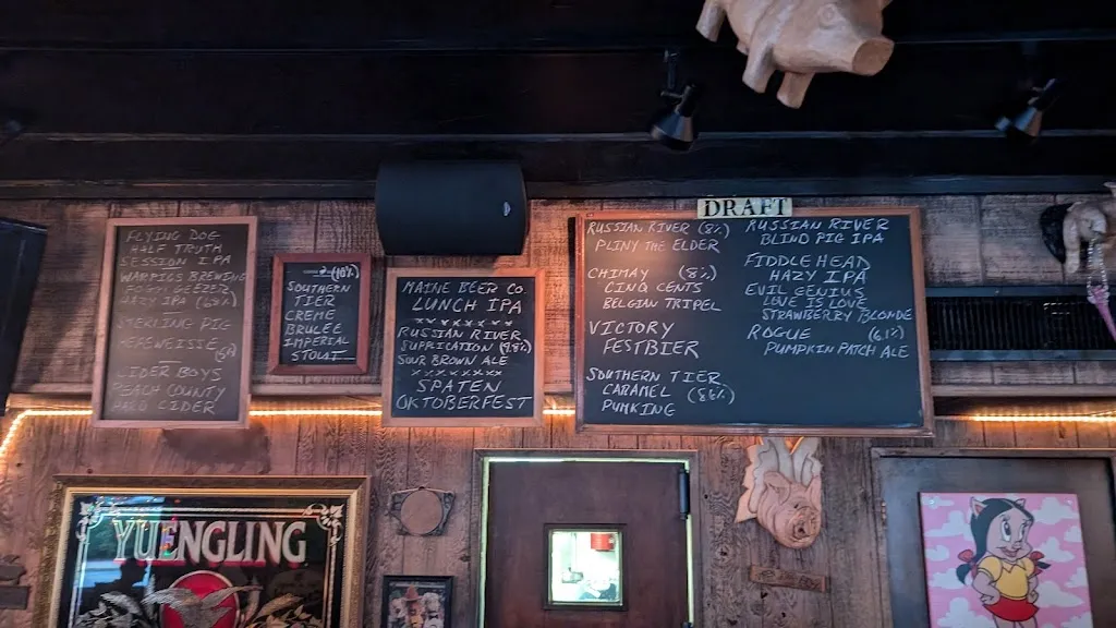 Menu_Flying Pig Saloon_Malvern, PA_image_old_2