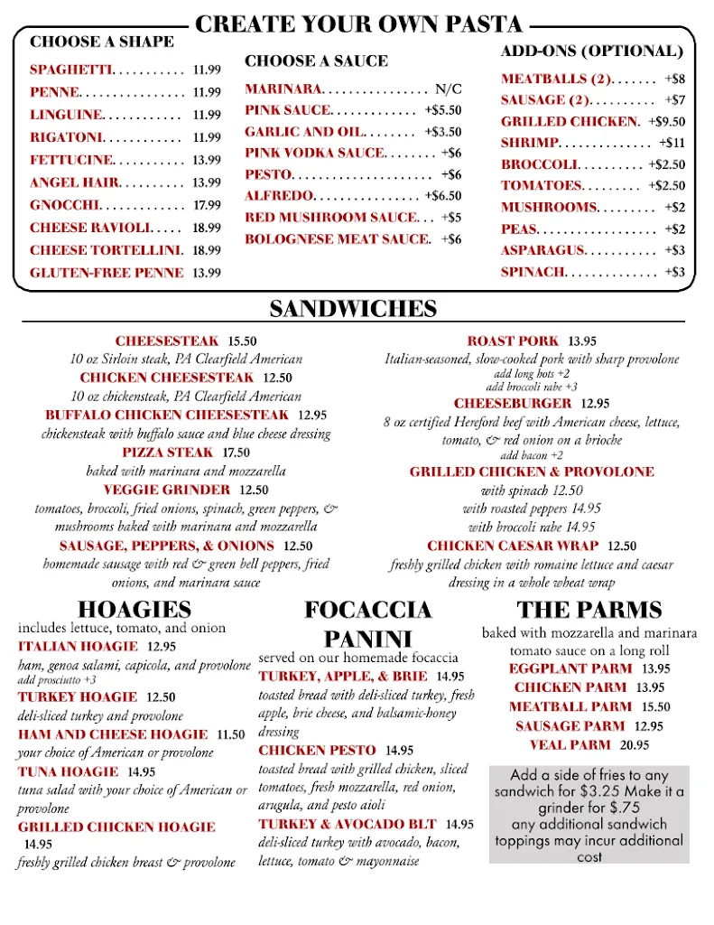 Menu_Anthony's Pizza & Italian Restaurant_Malvern, PA_image_old_1