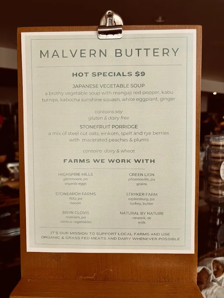 Menu_The Buttery - Malvern_Malvern, PA_image_old_1