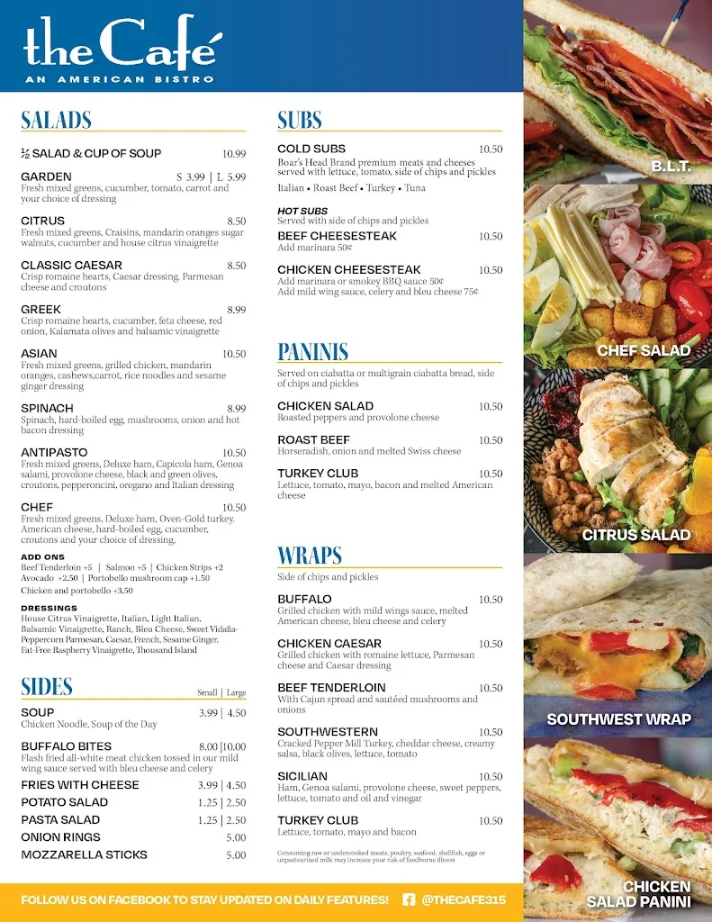 Menu_the Cafe_Plains, PA_image_old_2