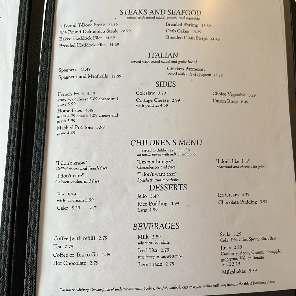 Menu_D's Diner_Plains, PA_image_old_1