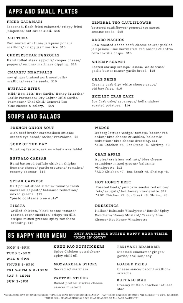 Menu_River Grille_Wilkes-Barre, PA_image_old_2