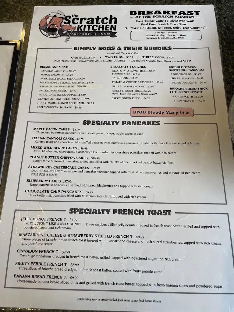 Menu_The Scratch Kitchen & Anthracite Room_Wilkes-Barre, PA_image_old_1