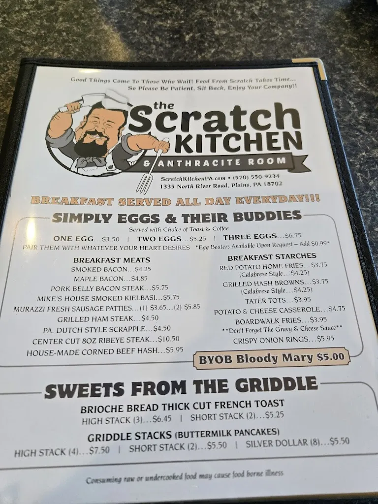 Menu_The Scratch Kitchen & Anthracite Room_Wilkes-Barre, PA_image_old_2
