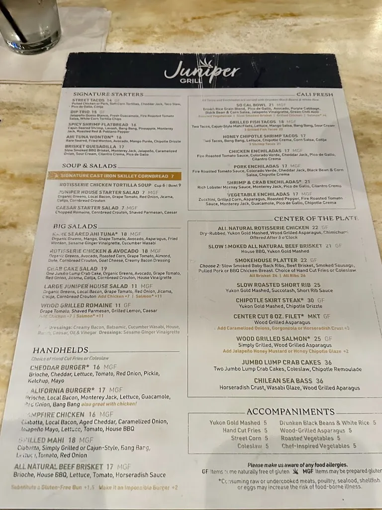 Menu_Juniper Grill - Pleasant Hills_Pittsburgh, PA_image_old_1
