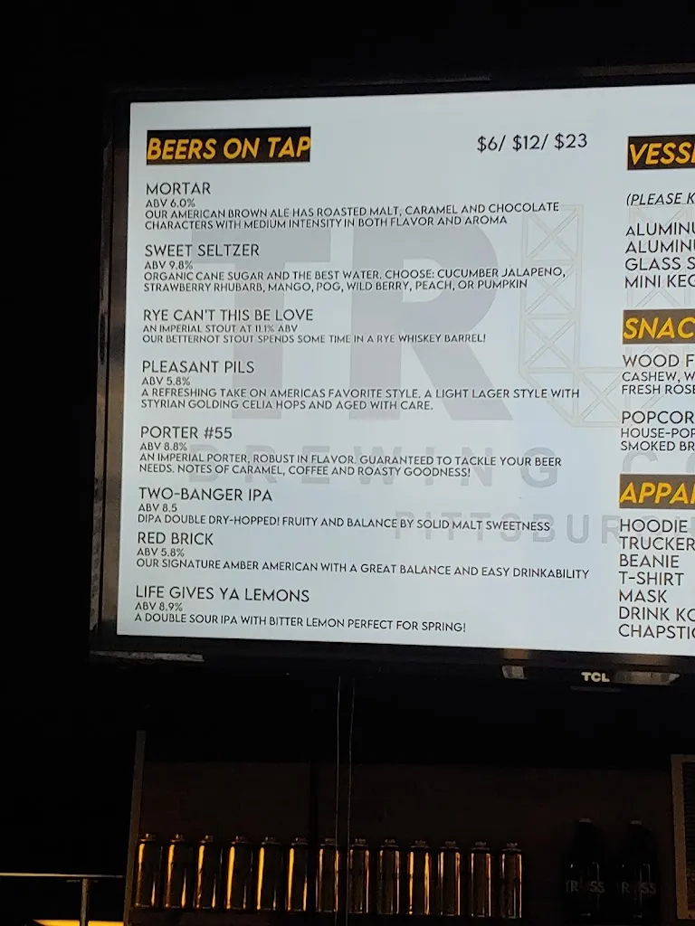 Menu_TRUSS Brewing Company_Pleasant Hills, PA_image_old_2
