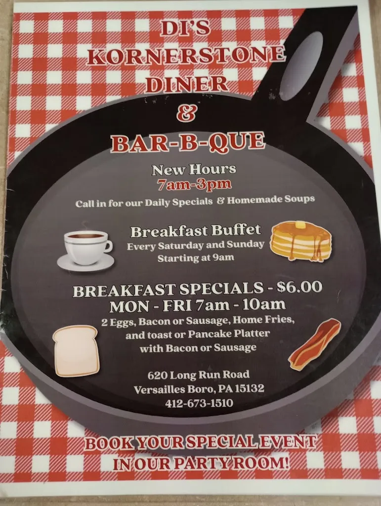 Menu_Di's Kornerstone Diner_McKeesport, PA_image_old_3