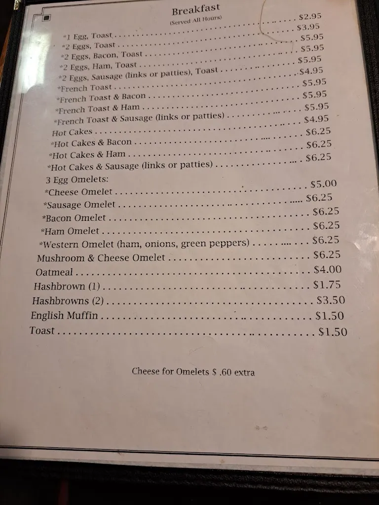 Menu_Glassport Diner_Glassport, PA_image_old_1