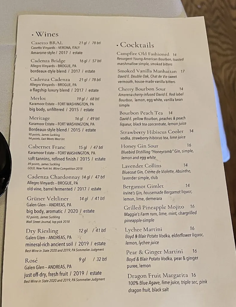 Menu_Stave and Stable_Pottstown, PA_image_old_3