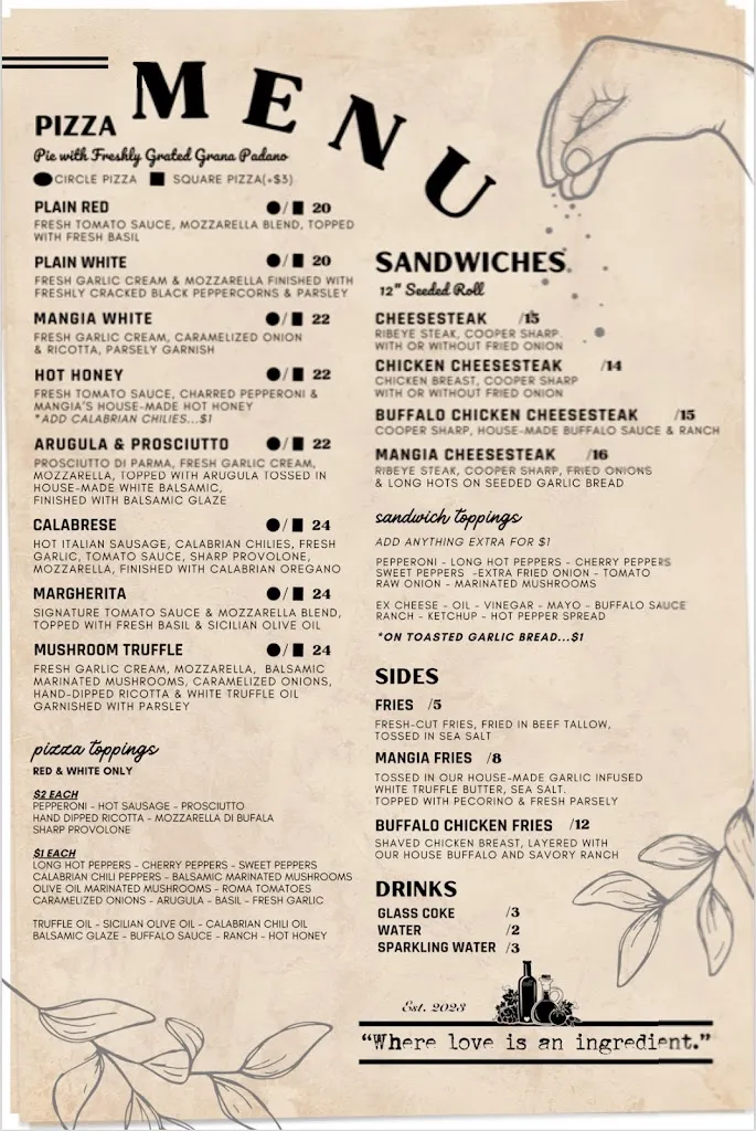 Menu_Nicky’s & Ant’s_Pottstown, PA_image_old_1