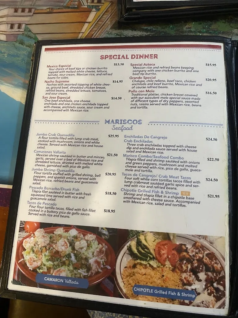 Menu_Los Aztecas_Pottstown, PA_image_old_1