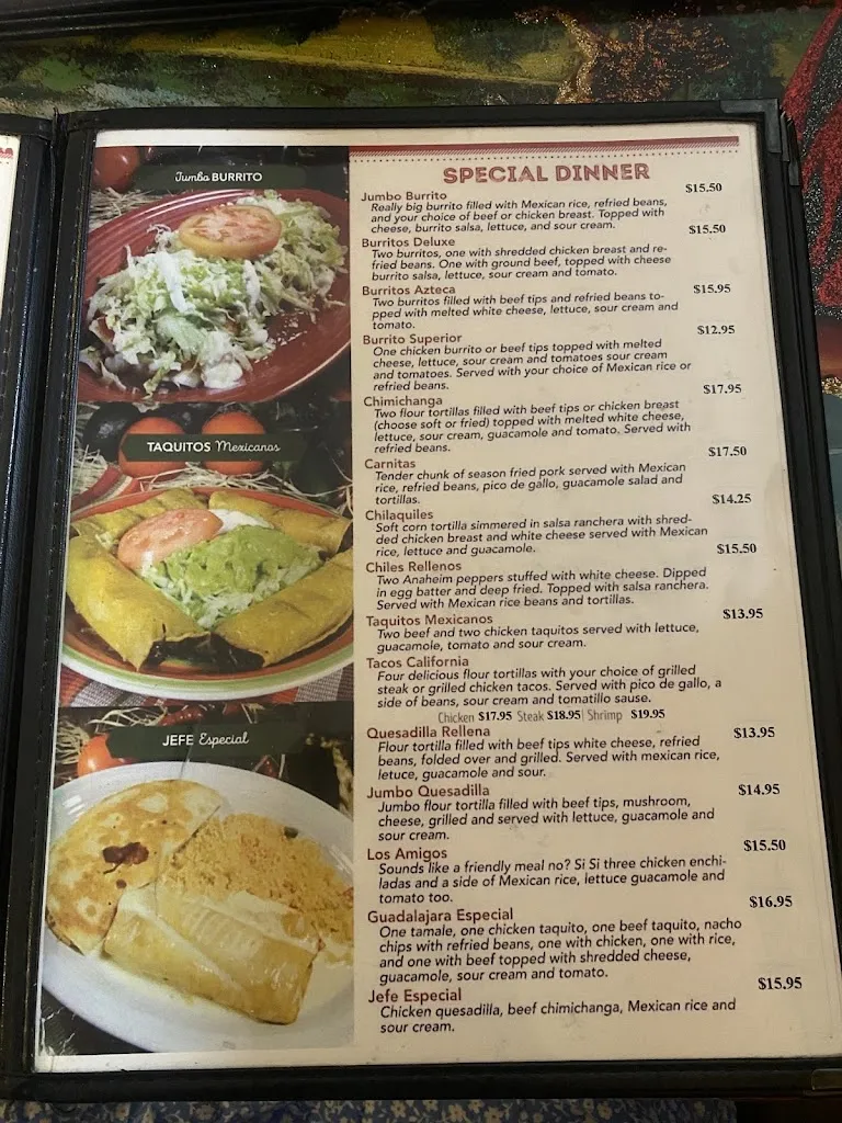Menu_Los Aztecas_Pottstown, PA_image_old_2