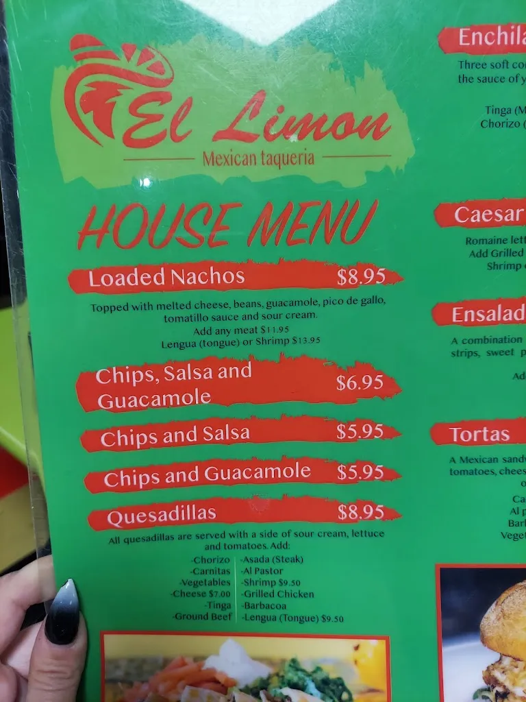 Menu_El Limon Pottstown_Pottstown, PA_image_old_2