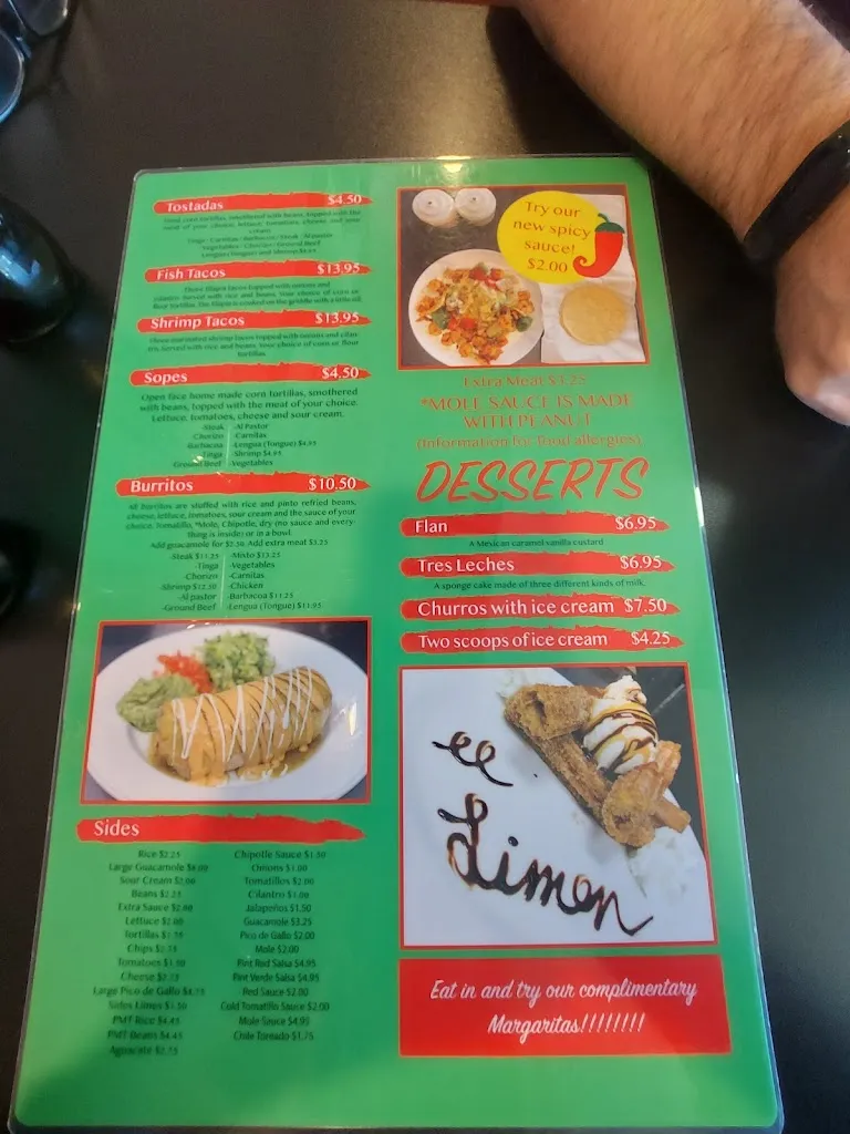 Menu_El Limon Pottstown_Pottstown, PA_image_old_3