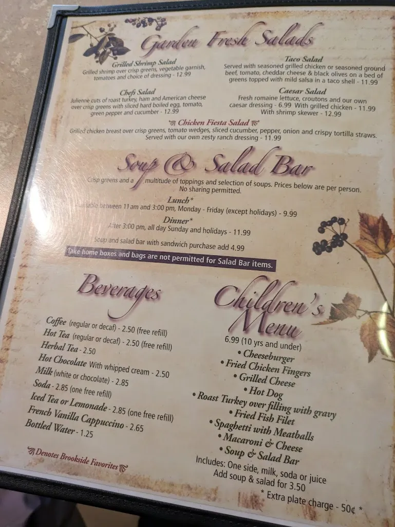 Menu_Brookside Family Restaurant_Pottstown, PA_image_old_2