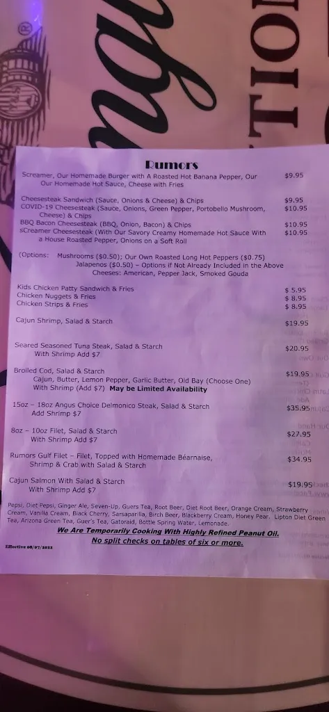 Menu_Rumors_Pottsville, PA_image_old_1