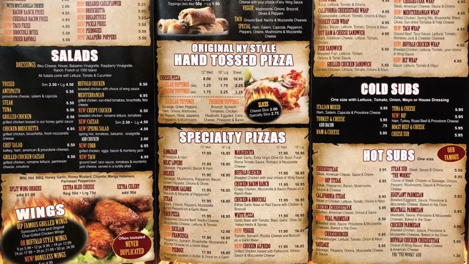Menu_Original Italian Pizza_Pottsville, PA_image_old_1