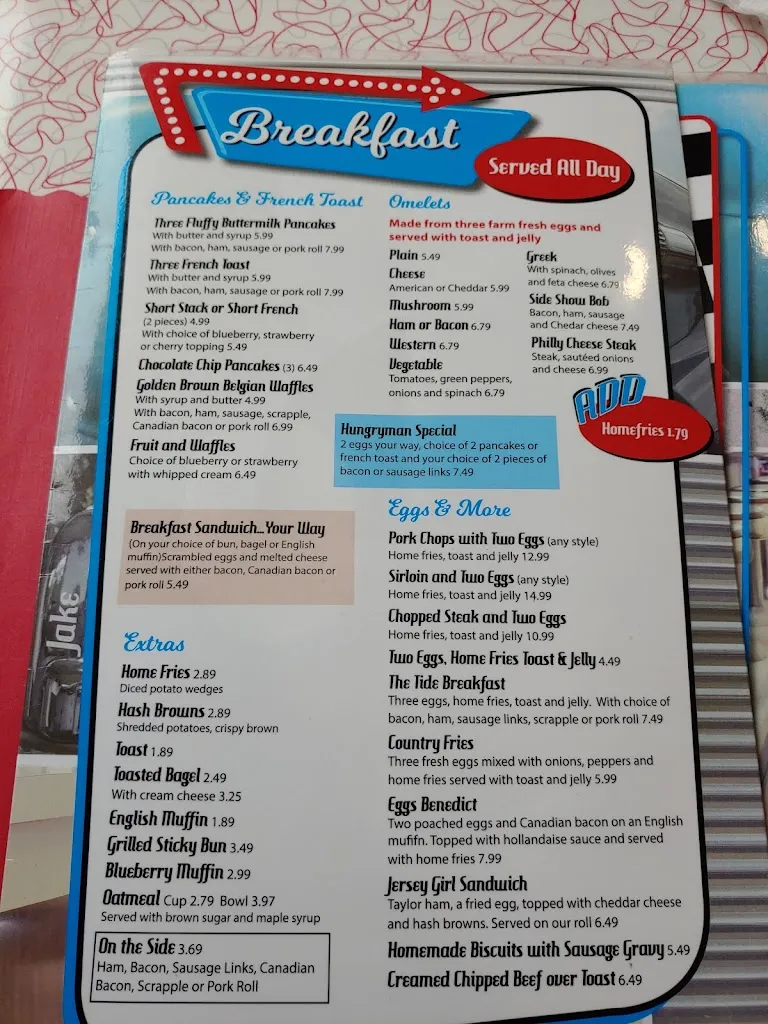 Menu_Pottsville Diner_Pottsville, PA_image_old_2