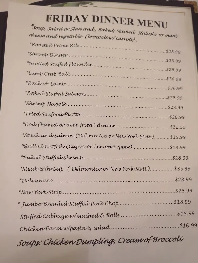 Menu_Emil's Lounge_Rankin, PA_image_old_1