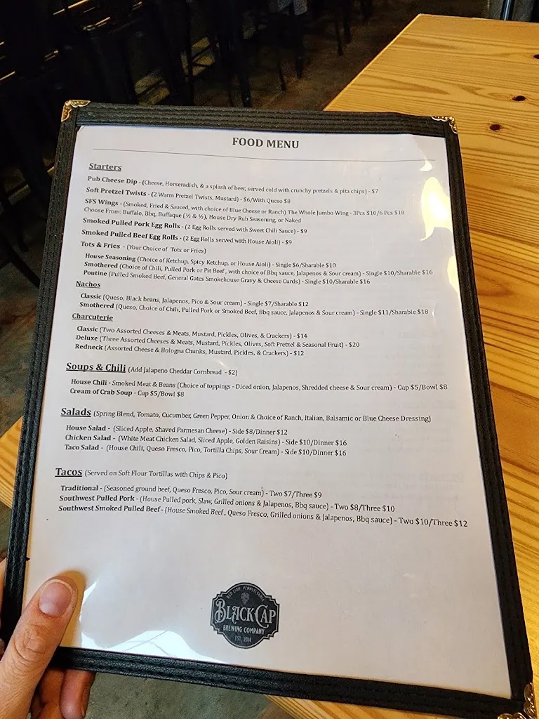 Menu_Black Cap Brewing Company_Red Lion, PA_image_old_3