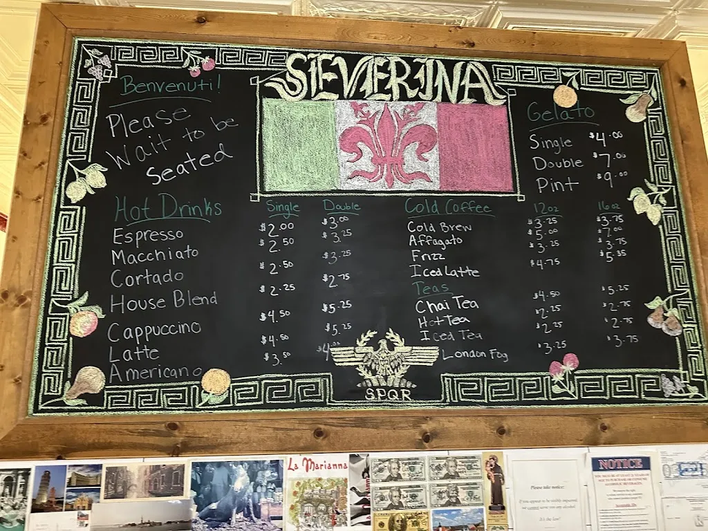 Menu_Severina Restaurant and Bar_Pittsburgh, PA_image_old_1