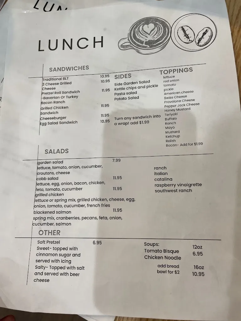 Menu_The Vault Cafe_Roaring Spring, PA_image_old_3