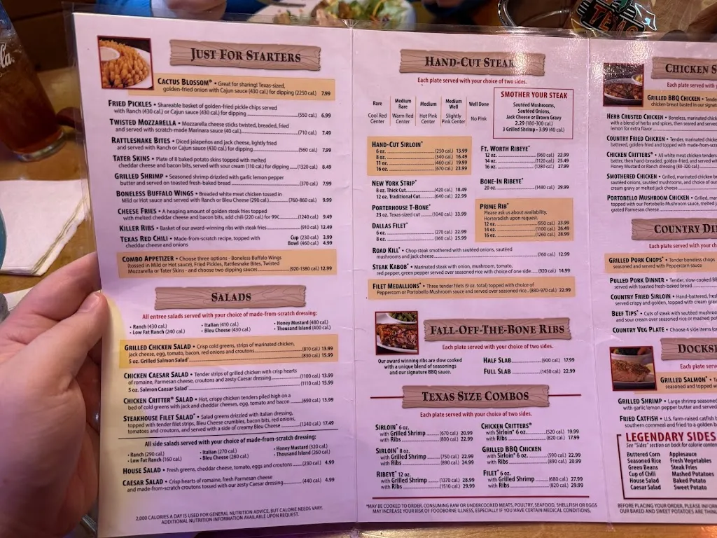 Menu_Texas Roadhouse_Royersford, PA_image_old_3