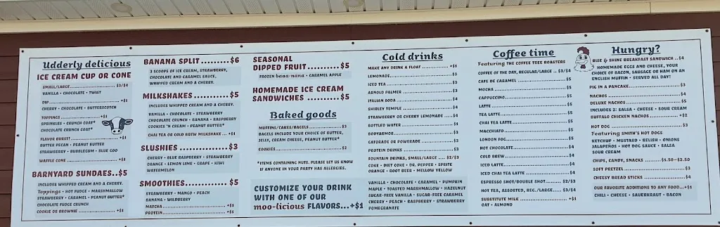 Menu_The Barnyard Coffee & Creamery_Russellton, PA_image_old_1