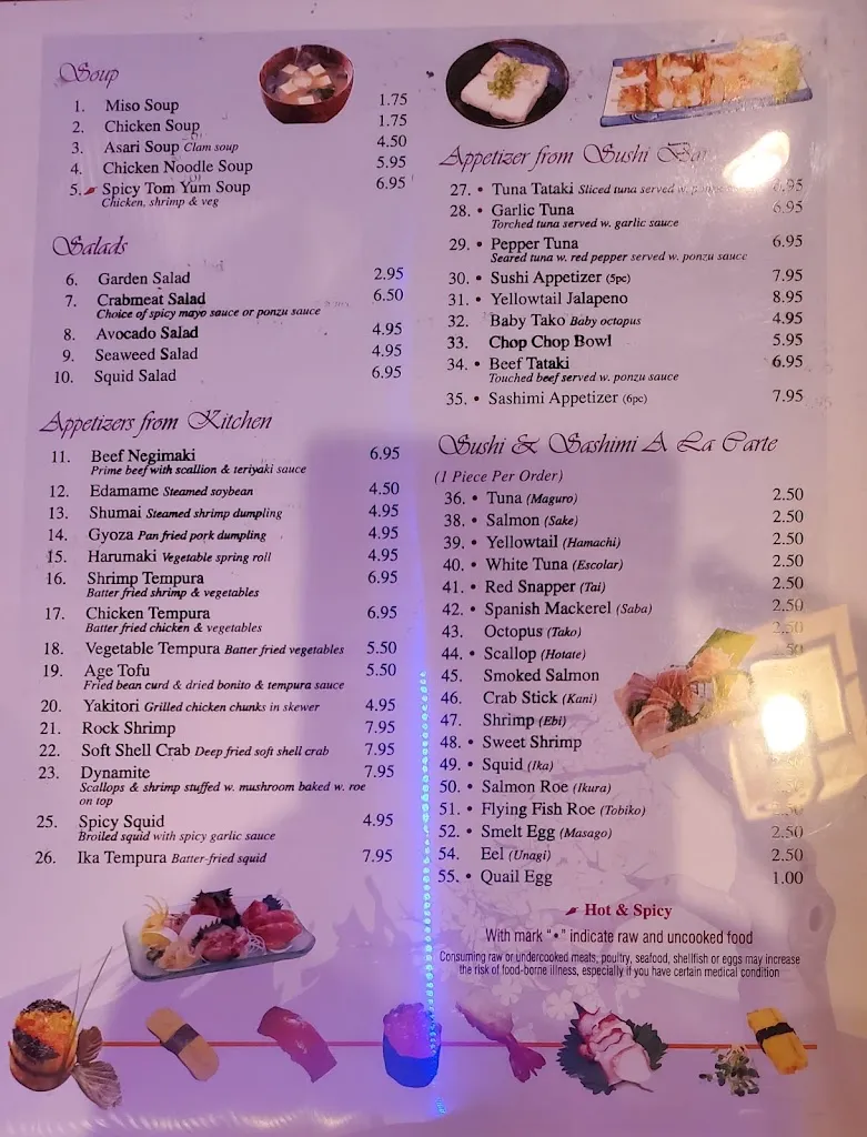 Menu_Uma Japanese Hibachi Steak House_St Clair, PA_image_old_2