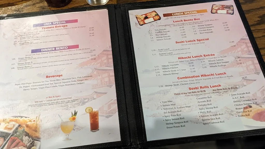 Menu_Uma Japanese Hibachi Steak House_St Clair, PA_image_old_3