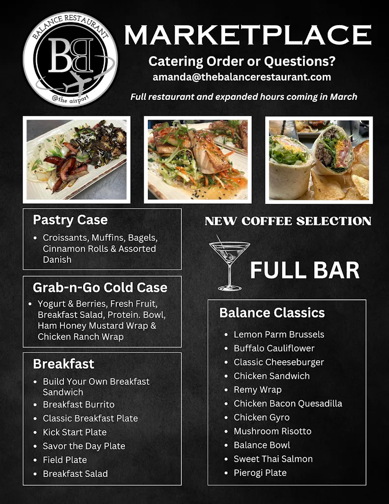 Menu_Balance Restaurant at the Airport_Johnstown, PA_image_old_1