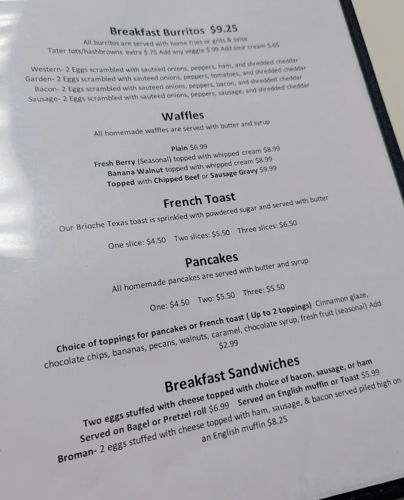 Menu_Miss Calee's Eats & Treats_Landisville, PA_image_old_1