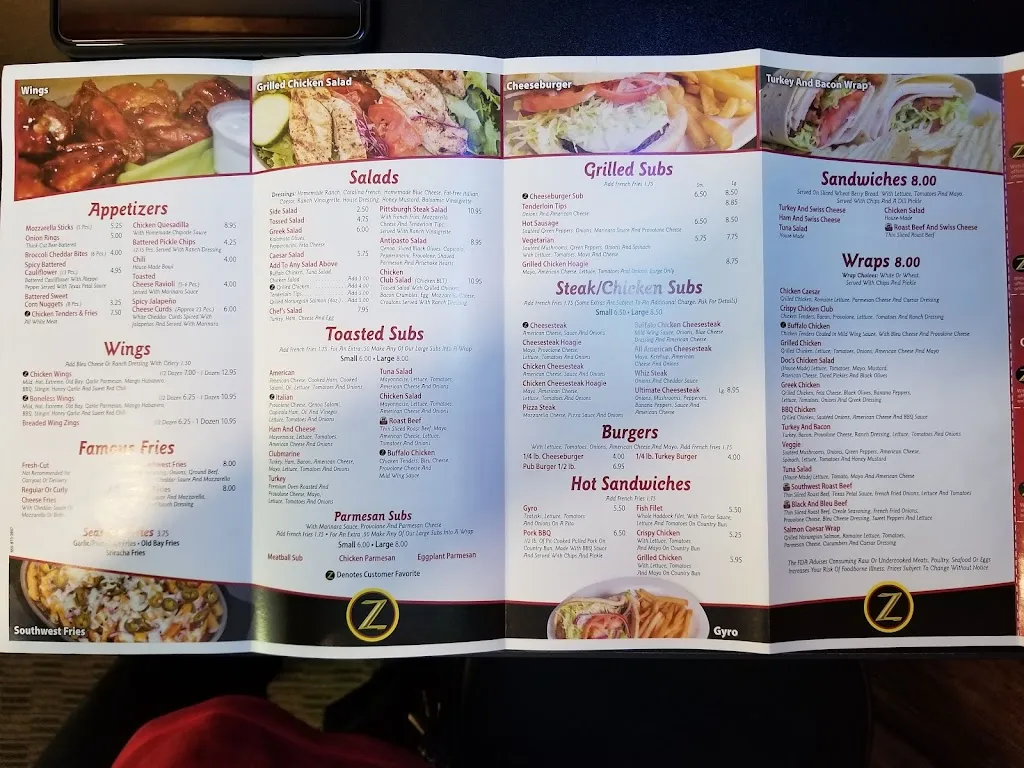 Menu_Hot Z Pizza_Landisville, PA_image_old_3