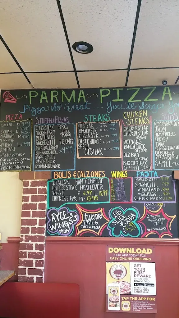 Menu_Parma Pizza & Grill_Landisville, PA_image_old_2