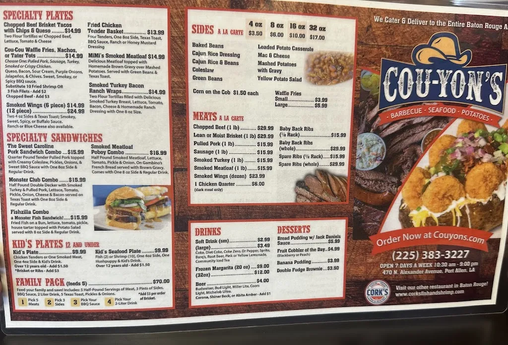 Cou-yon's Cajun Bar-B-Q_Port Allen, LA_menu_image_3
