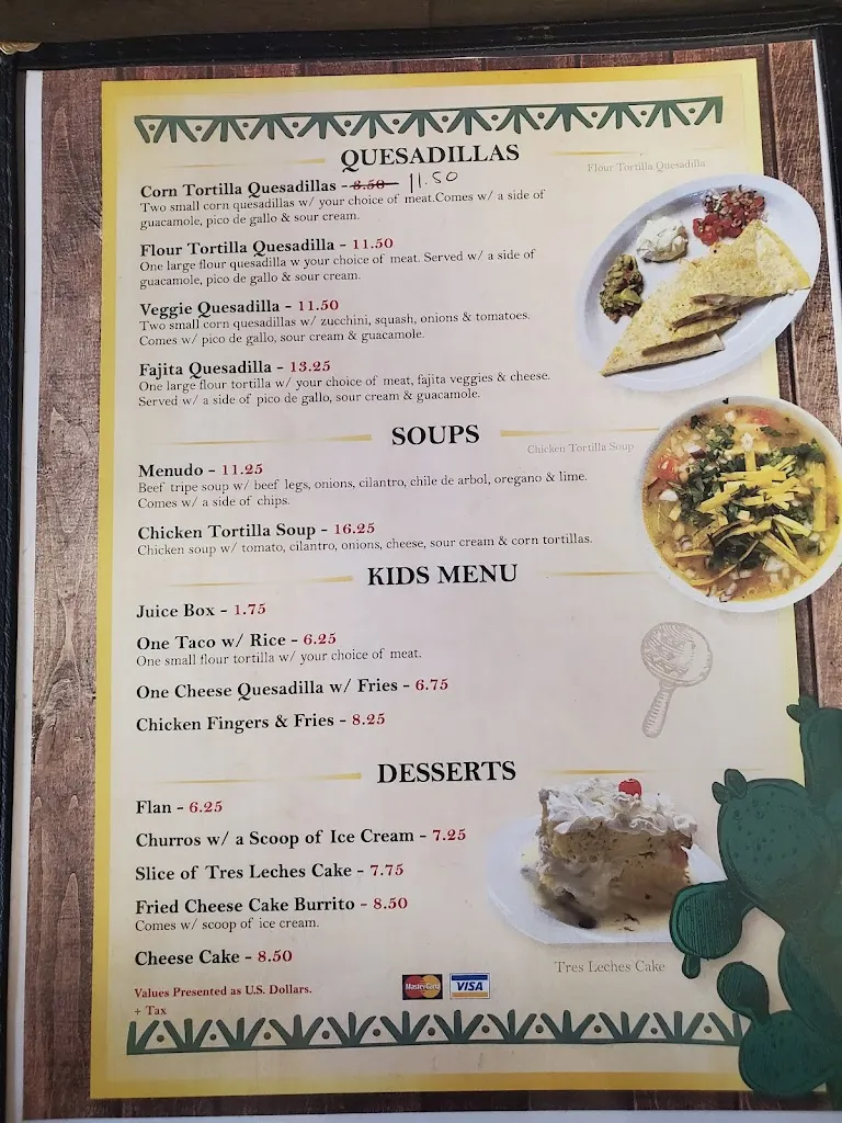 Menu_La Cocina Del Don_Selinsgrove, PA_image_old_3