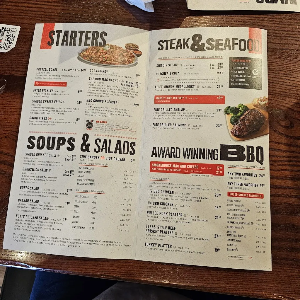 Menu_Smokey Bones York_York, PA_image_old_1