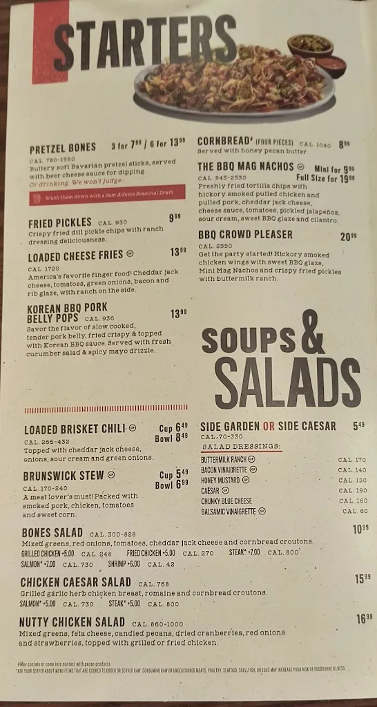 Menu_Smokey Bones York_York, PA_image_old_2