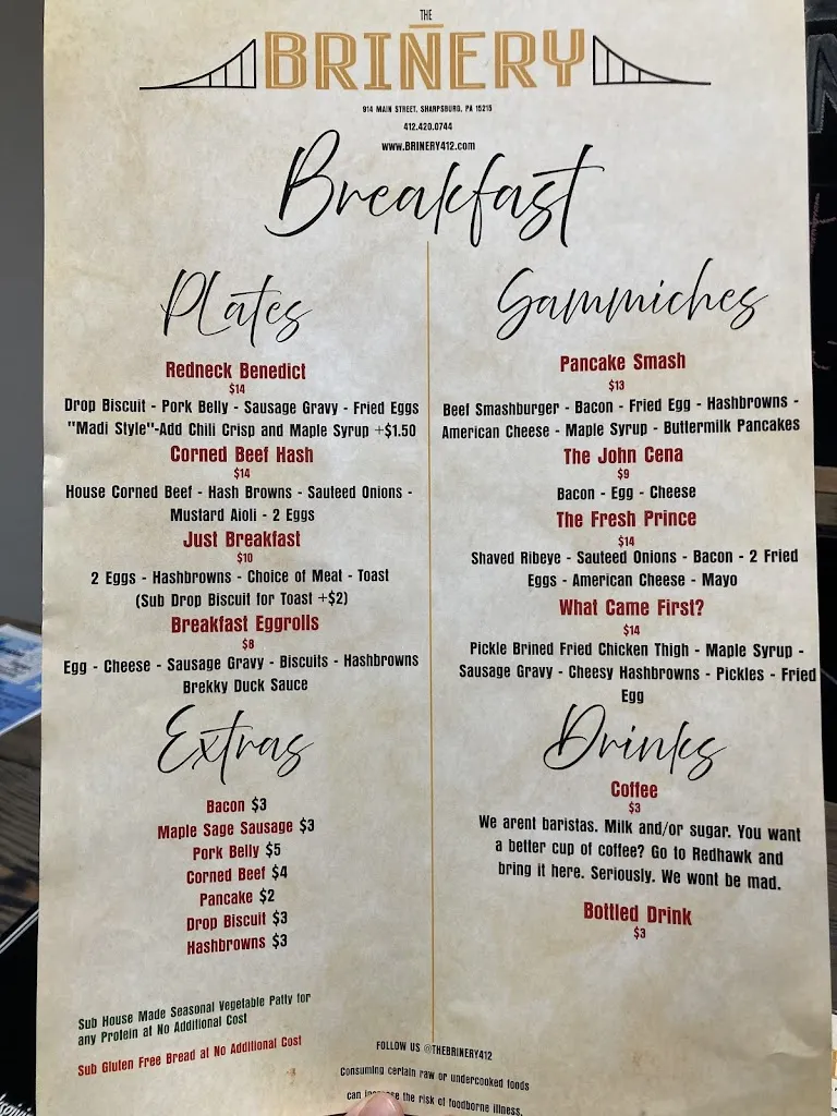 Menu_The Brinery_Sharpsburg, PA_image_old_3
