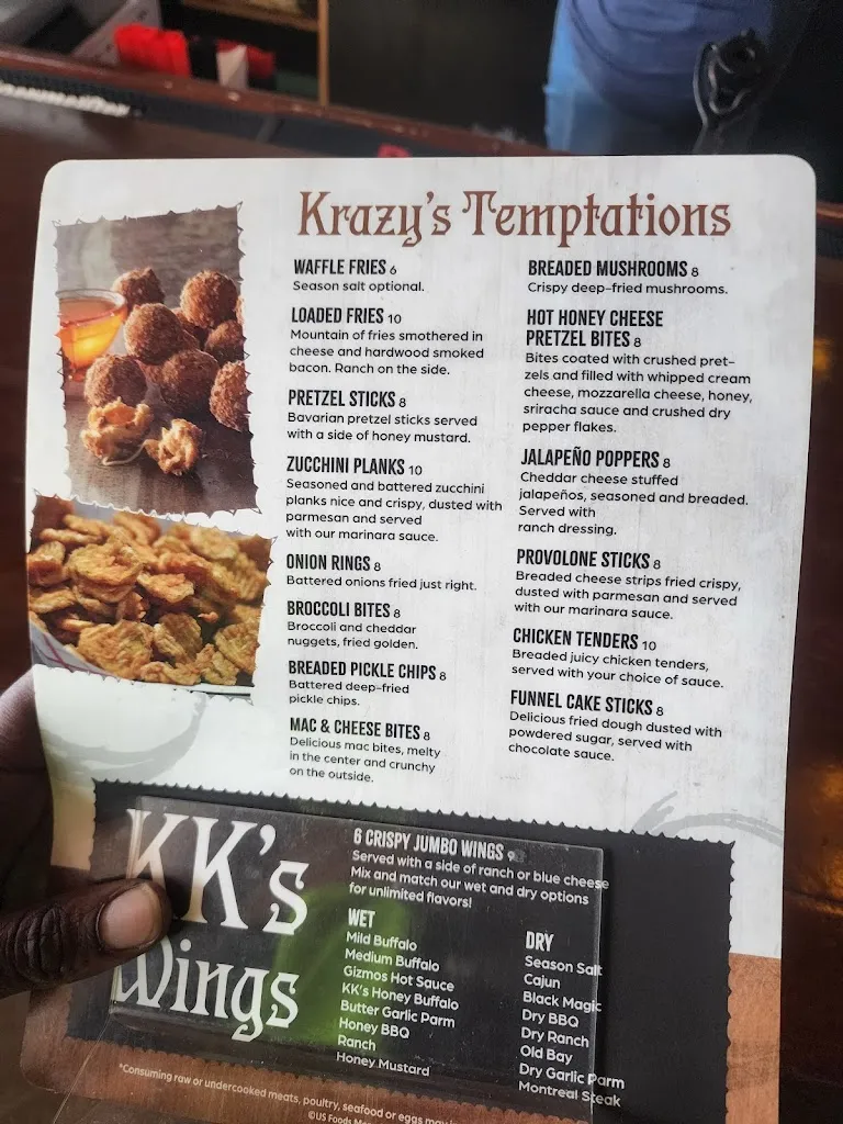 Menu_Krazy Karen's_Pittsburgh, PA_image_old_1