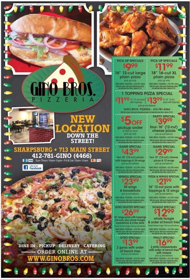 Menu_Gino Bros Pizza Bar_Sharpsburg, PA_image_old_1