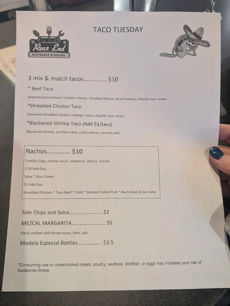 Menu_Rear End Gastropub & Garage_Pittsburgh, PA_image_old_2