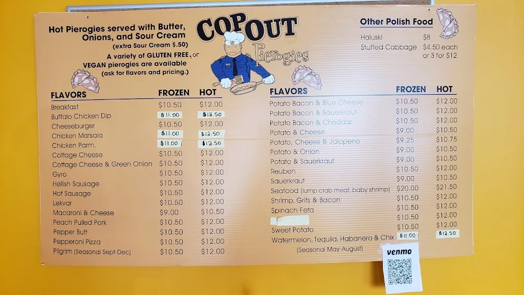 Menu_Cop Out Pierogies_Pittsburgh, PA_image_old_1