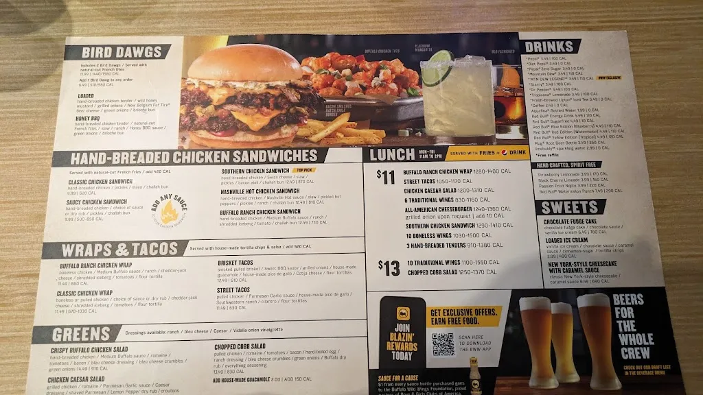 Menu_Buffalo Wild Wings_Selinsgrove, PA_image_old_1