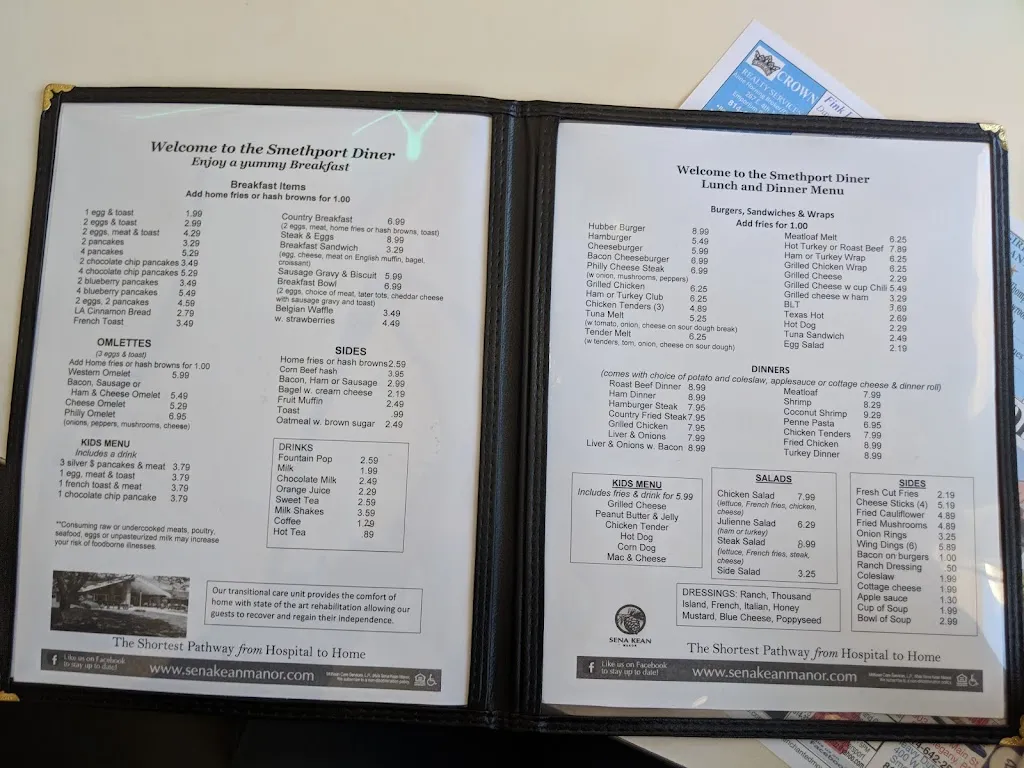 Menu_Smethport Diner_Smethport, PA_image_old_1