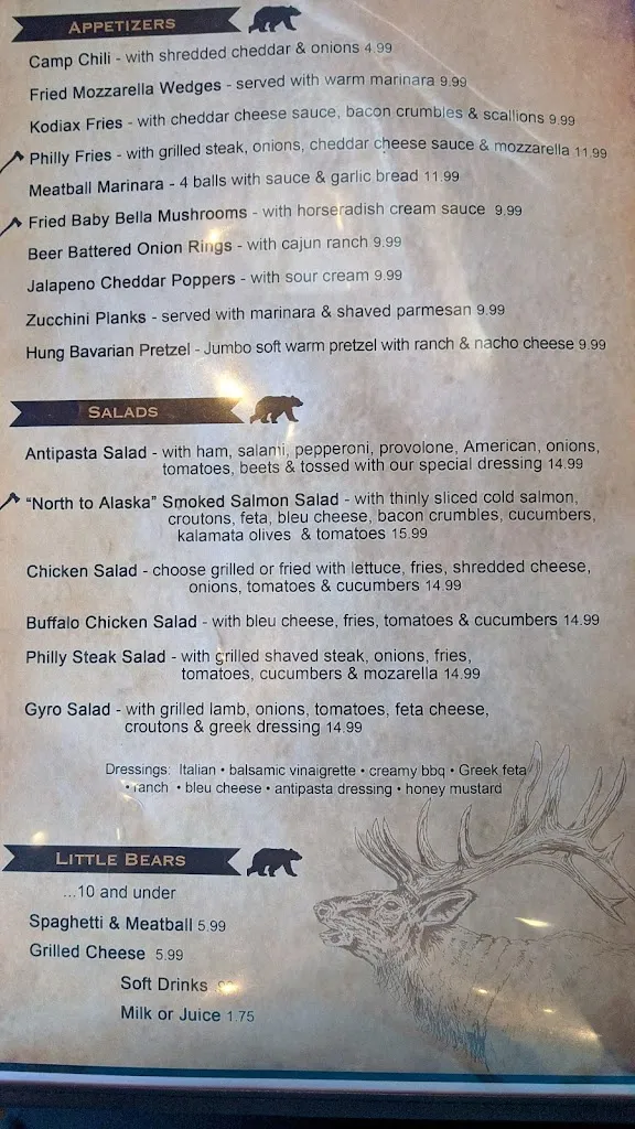 Menu_Kodiax Barn & Grill_Charleroi, PA_image_old_3