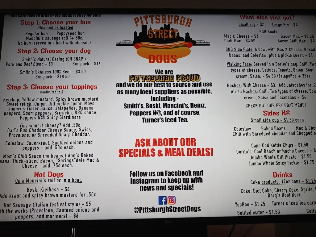 Menu_Pittsburgh Street Dogs_Springdale, PA_image_old_3