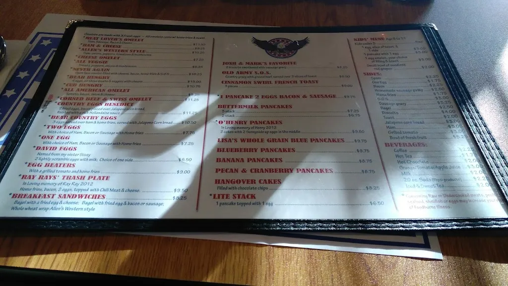 Menu_David's Diner_Springdale, PA_image_old_3