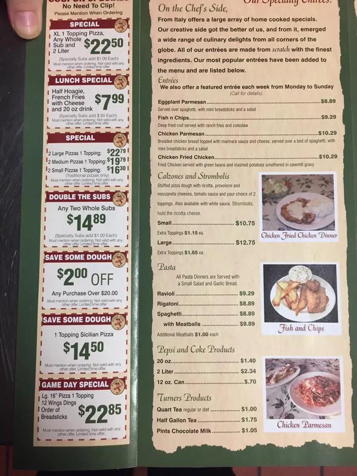 Menu_From Italy Pizza_Springdale, PA_image_old_1